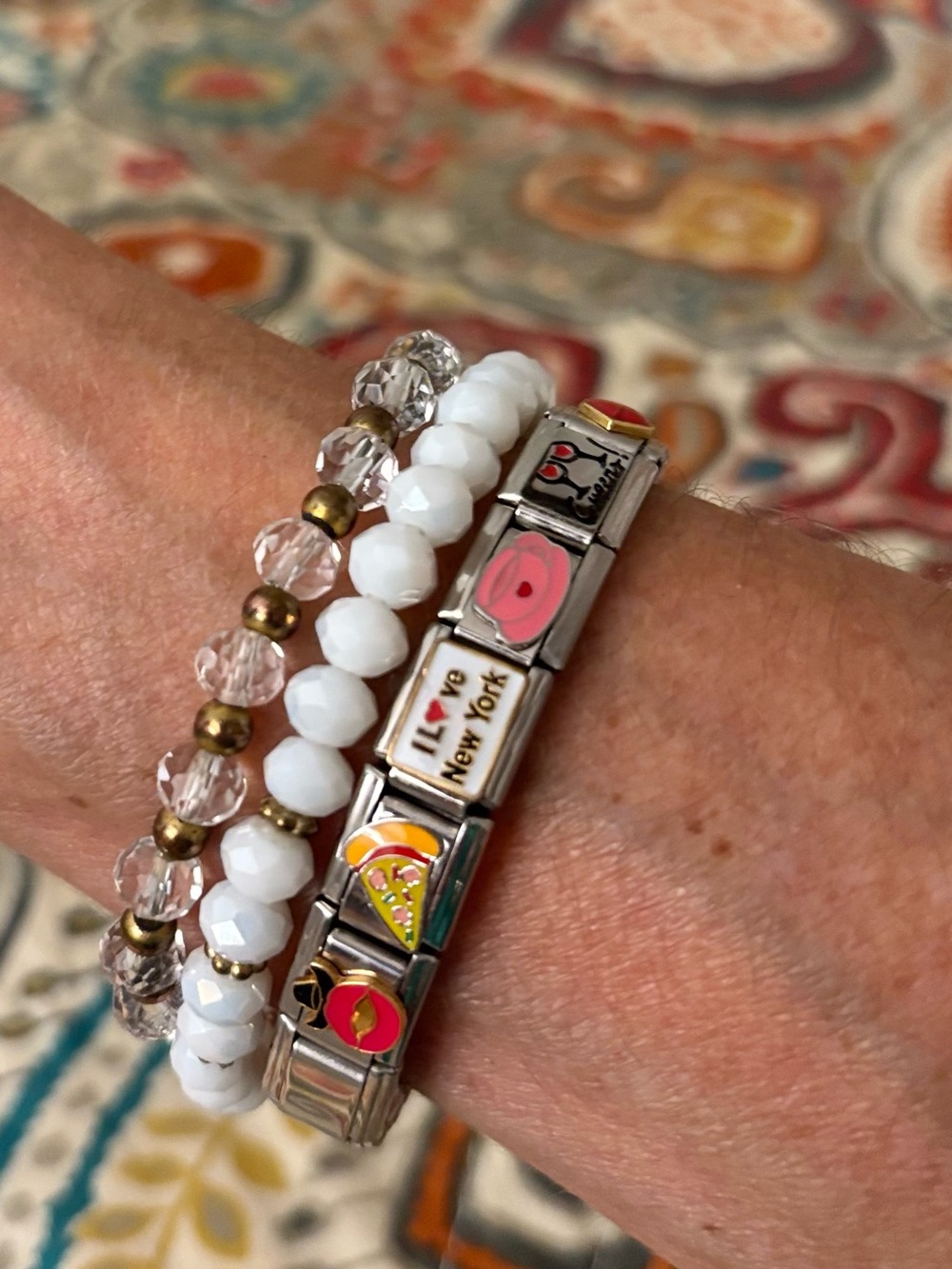 Vintage Y2K Italian Charm Bracelet- NYC